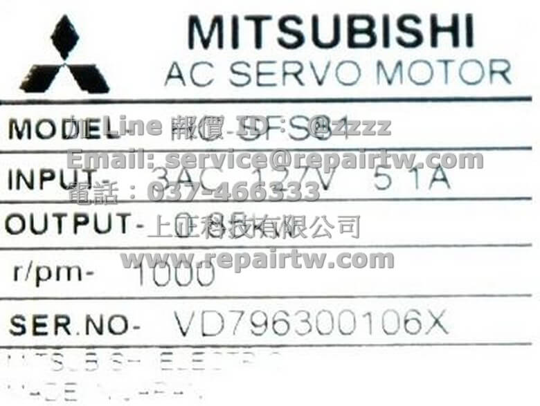 HC-SFS81 HC-SFS 新中古二手維修修理Mitsubishi 伺服馬達| 露天市集| 全台最大的網路購物市集